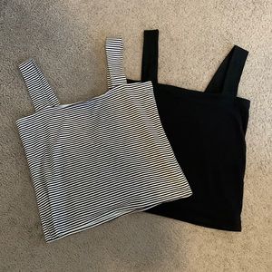 Loft Fitted Square Neck Outfit-Making Tank Top, Size Medium, Set of 2!